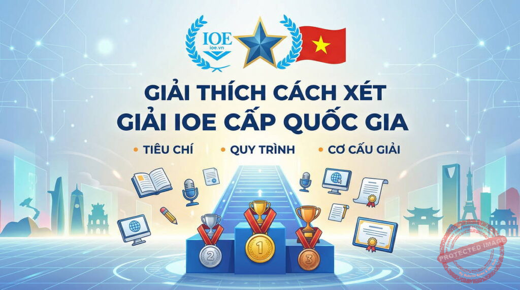 Giải thích cách xét giải IOE cấp quốc gia